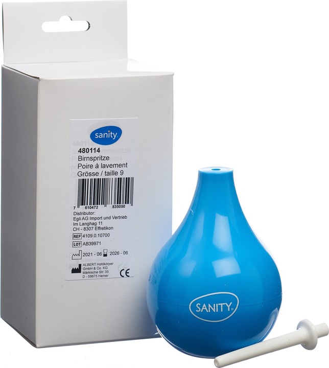 Produktbild Sanity Birnspritze Gr9 224ml zweiteilig