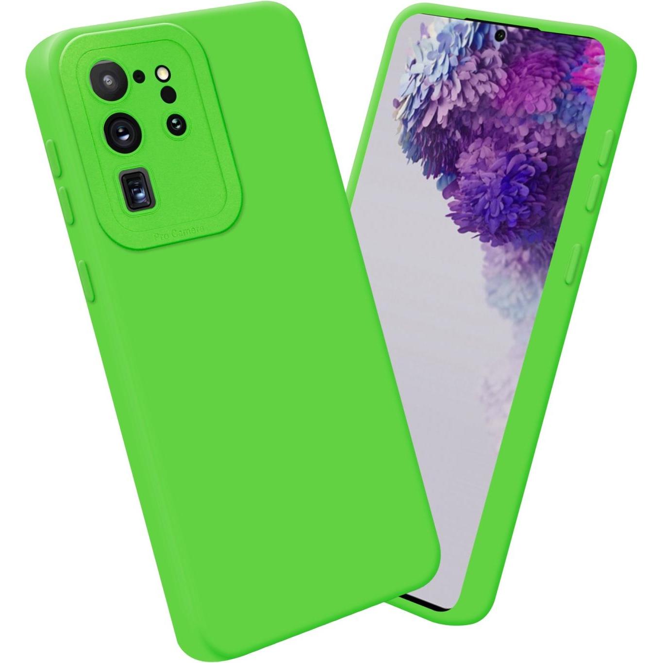 Thumbnail - Cadorabo Hülle für Samsung Galaxy S20 ULTRA im TPU Fluid LM162 Style (Samsung Galaxy S20 Ultra), Smartphone Hülle, Grün