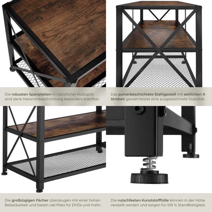 Produktbild tectake Lowboard (141 x 41.5 x 50.5 cm)