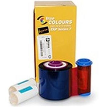 Zebra, Beschriftungsband, ZXP7 RIBBON YMCK0-1250 (6 cm, Blau, Rosa, Gelb, Schwarz)