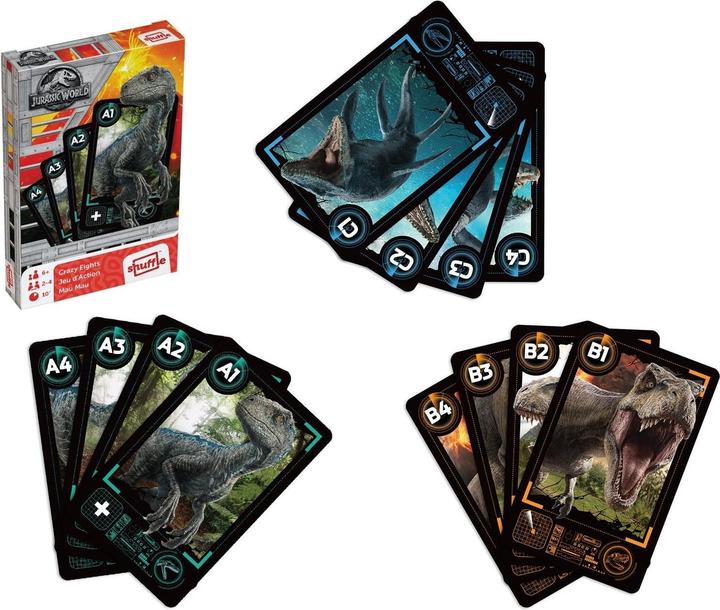 Actual product image Jurassic World Cartamundi Card Game (Pack of 8)