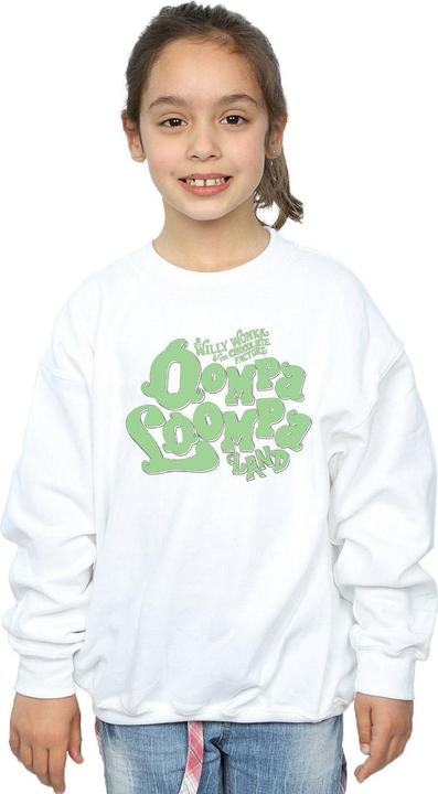 Actual product image Willy Wonka & the Chocolate Factory Girls Oompa Loompa Land Sweatshirt (140, 146)