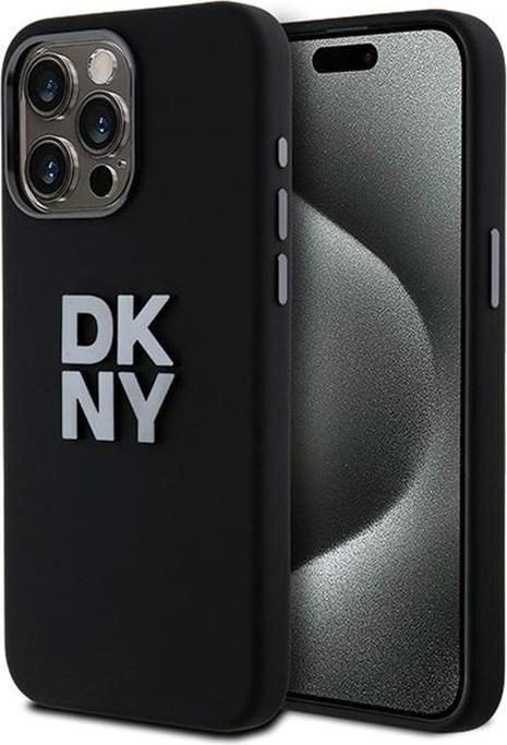 Produktbild DKNY DKHCP15XSMCBSK iPhone 15 Pro Max 6.7" czarny/black hardcase Liquid Silicone Metal Logo (Apple iPhone 15 Pro Max)