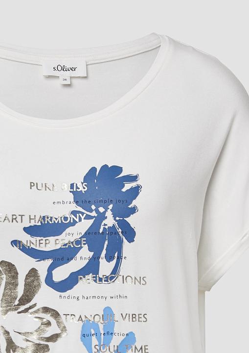 Produktbild S.Oliver T-Shirt T-Shirt aus Viskosemix im Relaxed Fit (44)