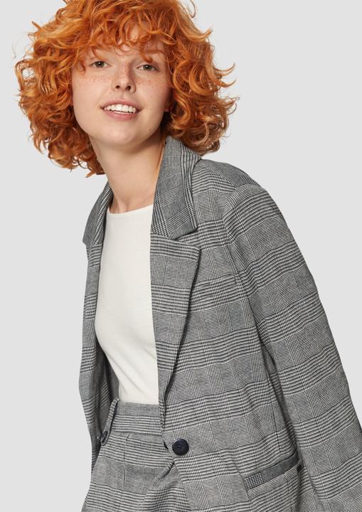 Actual product image S.Oliver Indoor-Blazer Karierter Blazer aus Viskosemix (36)