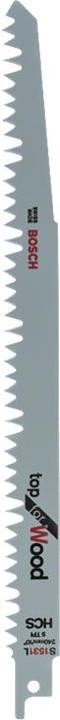 Actual product image Bosch Professional Zubehör Sabre saw blade S 1531 L, Top for Wood, 100-pack
