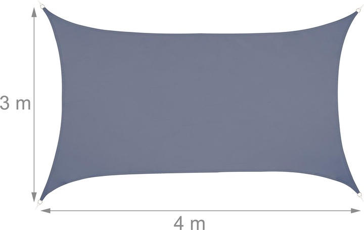 Immagine prodotto Relaxdays vela-parasole (400 x 300 x 0,1 cm)