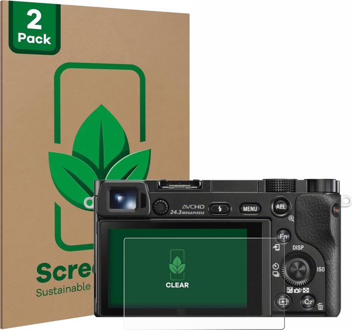 ScreenLeaf Protective film sustainable screen protector screen protector film clear transparent (Screen protector, Alpha 6000)