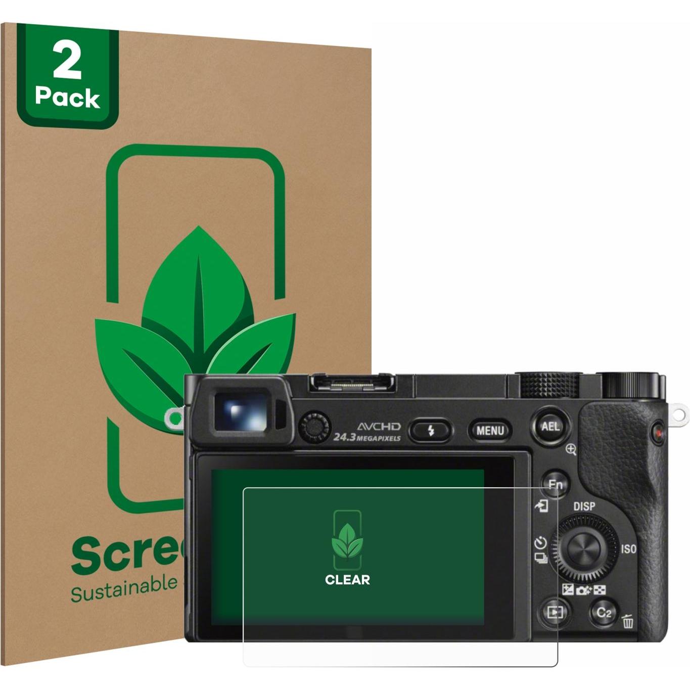 ScreenLeaf Schutzfolie nachhaltiger Displayschutz Displayschutzfolie Folie Klar Transparent (Displayschutz, Alpha 6000),...