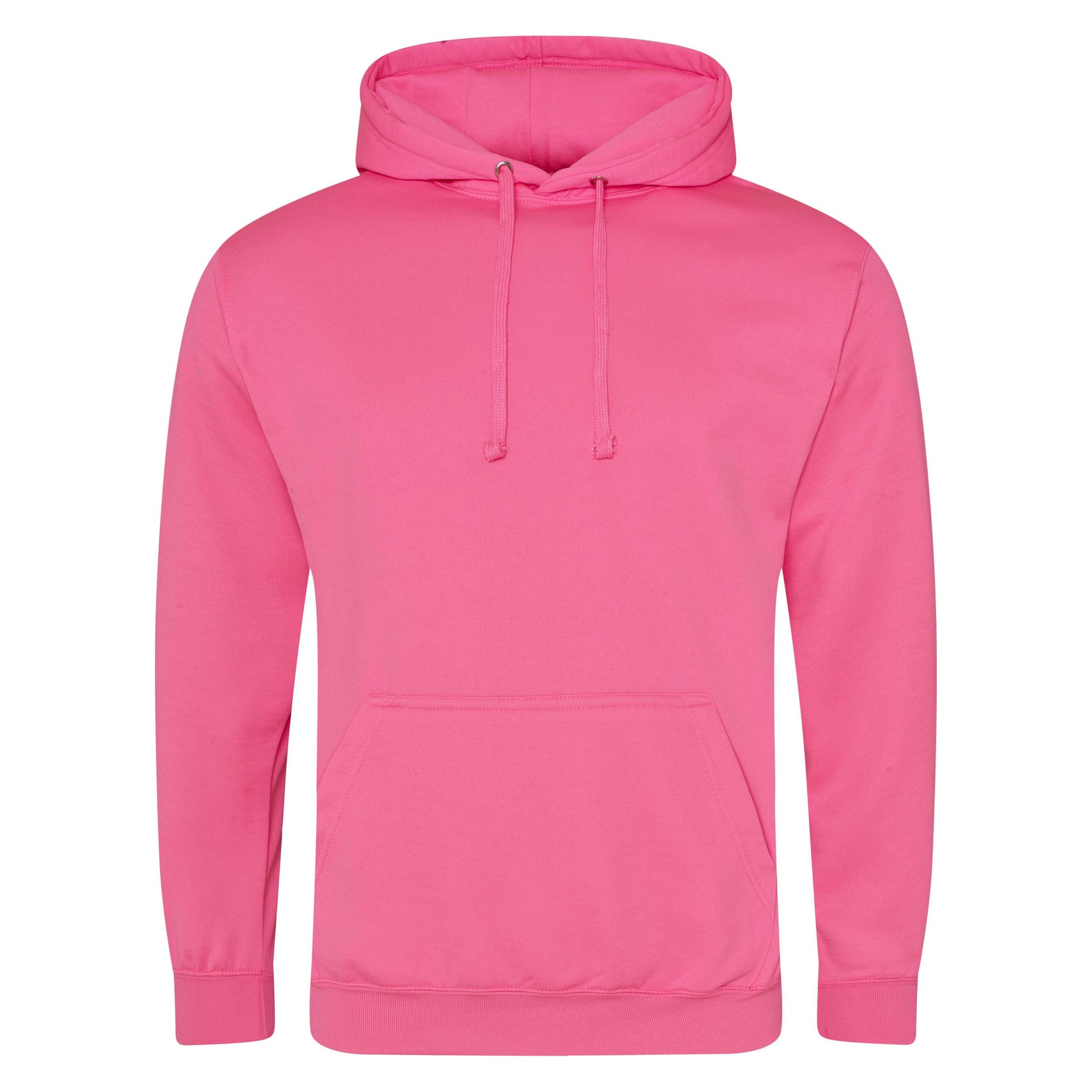 Just Hoods, Unisex, Pullover, Electric Hoodie, Pink, (S)