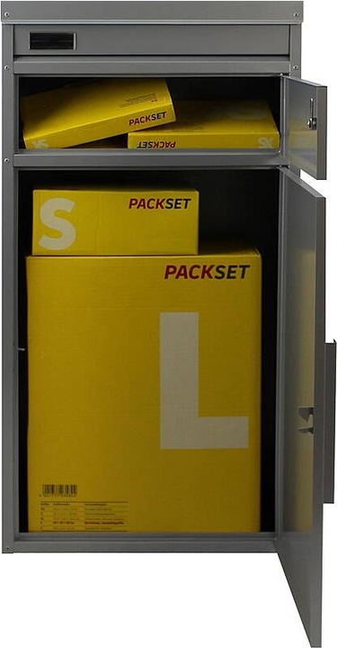 Produktbild SafePost 65 TIAMAT Paketbox silbergrau + 4 Schl.