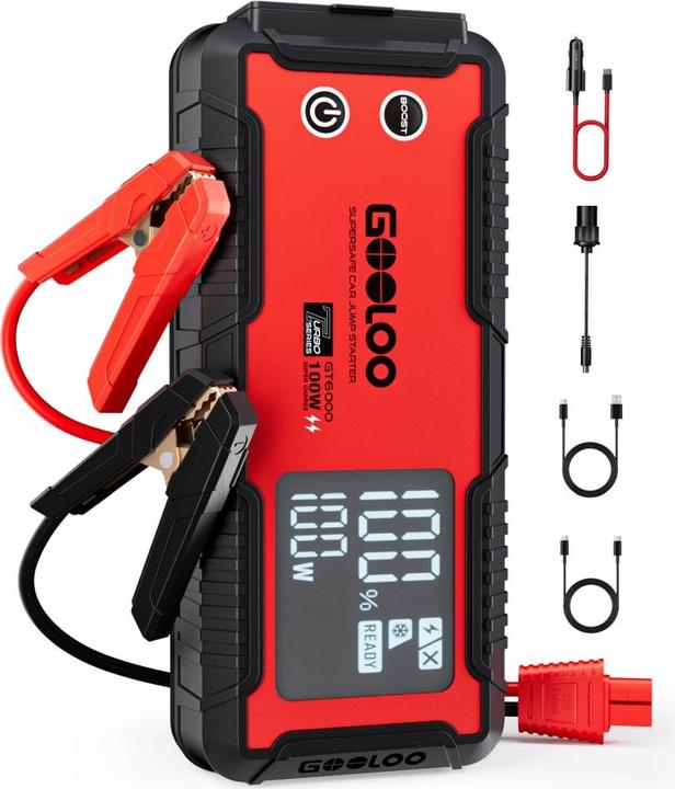 Image du produit Gooloo GT6000 Jump-Starter 6000 A Spitzenstrom (6000 A, 27000 mAh)