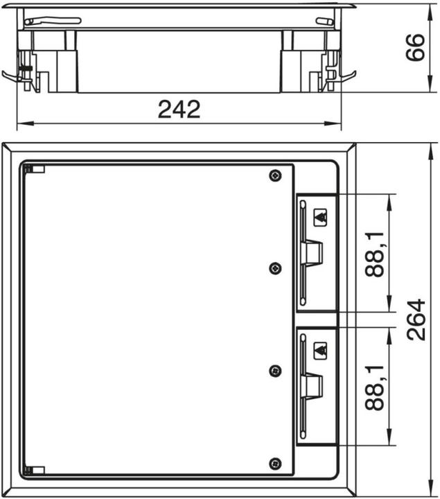 Actual product image OBO Bettermann OBO GES9/10U device insert for trunking mounting