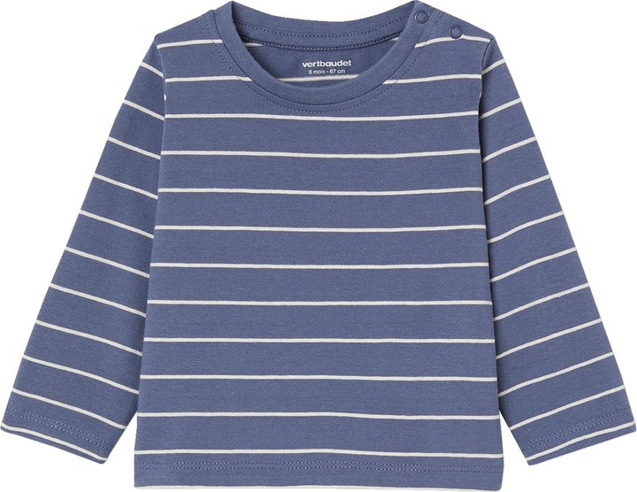 Produktbild Vertbaudet 2er-Pack Baby Shirts BASIC, Print & Streifen (98)