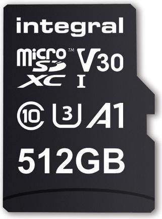 Microsd Premium Alta Velocità Microsdhc/Xc V30 Uhs-I U3 (512 GB, microSD, U3, UHS-I)