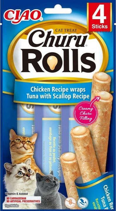 Puppia Churu-Rolls (Adult, Junior, Senior, 4 Stk., 40 g)