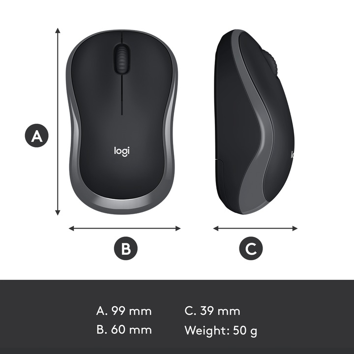 Actual product image Logitech M185 (Wireless)