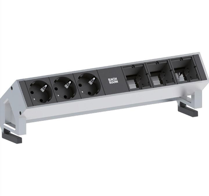 Actual product image Bachmann DESK2 - 3xSchuko & 3xEmpty (3x, CEE 7/3)