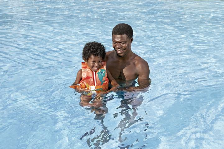 Produktbild Bestway Puddle Jumper® Schwimmweste Walross mit Textilbezug, 3-6 Jahre (19 - 30 kg)