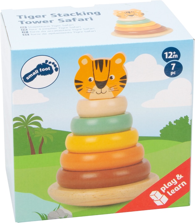 Actual product image small foot Stacking Tower Tiger Safari