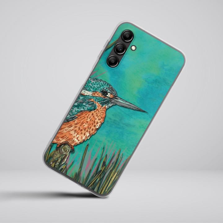Actual product image DeinDesign Silikon Hülle für Samsung Galaxy A14 5G Handyhülle Case Smartphone Schutzhülle Malerei Tiere Vogel (Samsung Galaxy A14 5G)