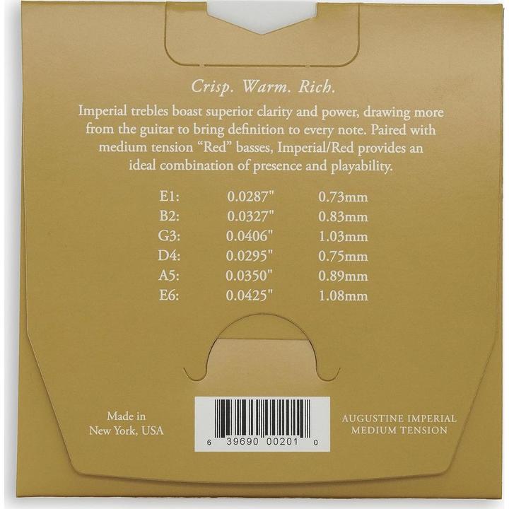 Actual product image Augustine Imperial red (6x, Guitar, 0.11")