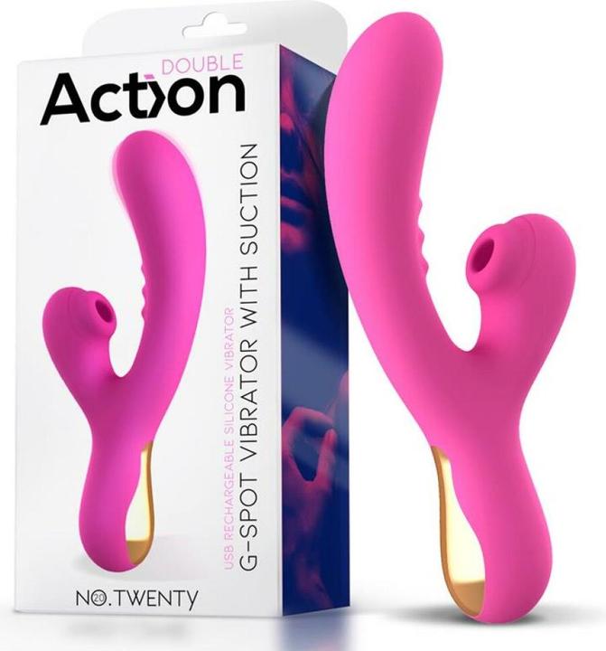 Produktbild IntoYou Nr. Zwanzig G-Punkt-Vibrator mit Klitoris-Sauger USB-Silikon