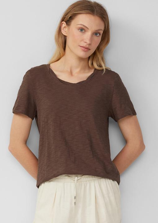 Image du produit S.Oliver T-Shirt T-Shirt mit Flammgarnstruktur und Ausschnitt-Detail (44)