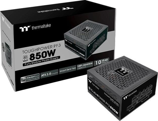 Actual product image Thermaltake ToughPower PF3 850W Gen 5 Power Supply ATX 3.0 80+ Platinum PCle 5.0 (850 W)