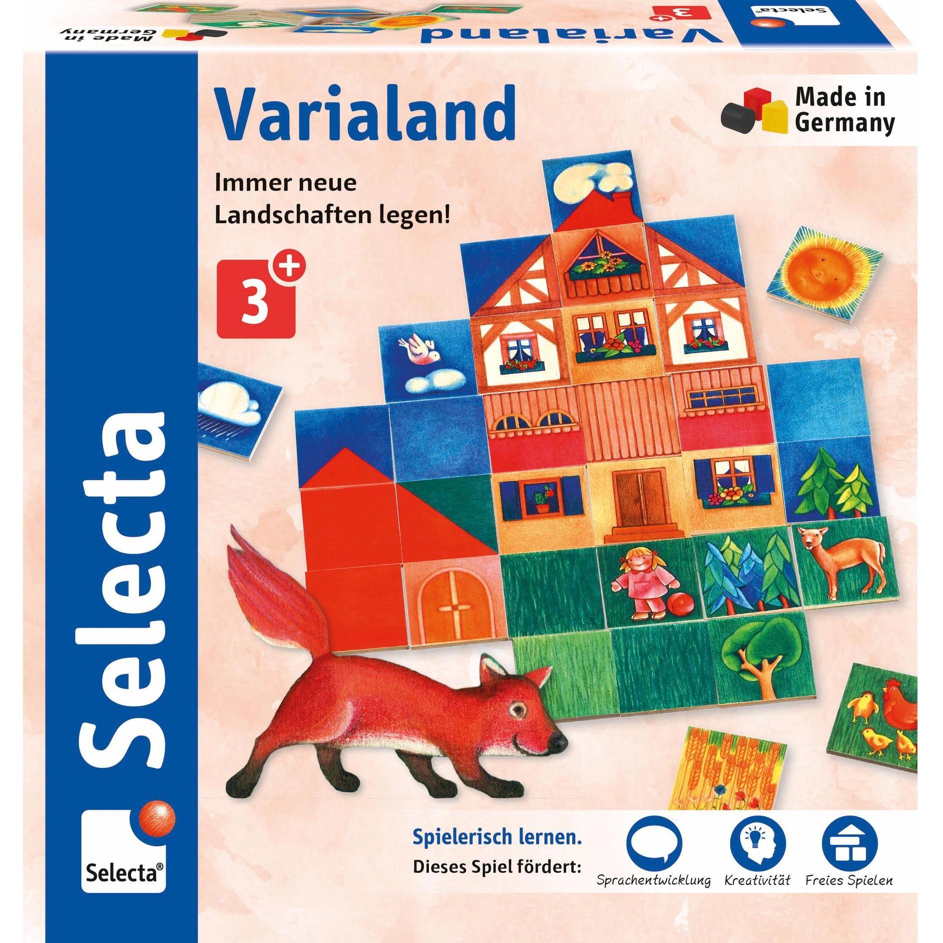 Selecta Spielzeug Legespiel Varialand (Englisch, Deutsch, Französisch, Italienisch)