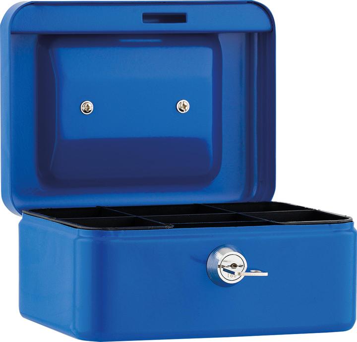 Soennecken Cash box 15,2x8x11,5cm 5 compartments blue