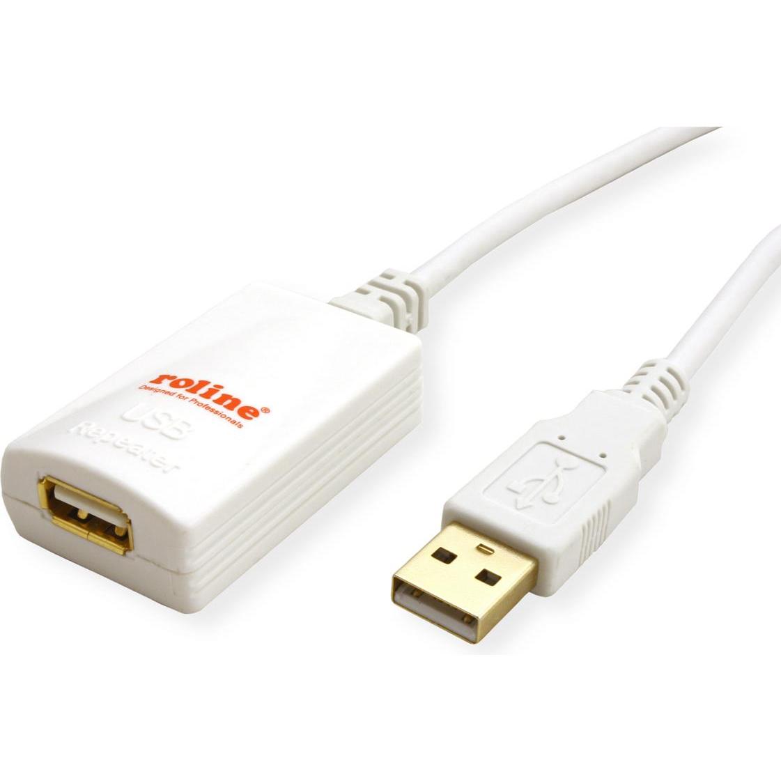 Thumbnail - Roline USB 2.0 Verlängerung (5 m, USB 2.0), USB Kabel