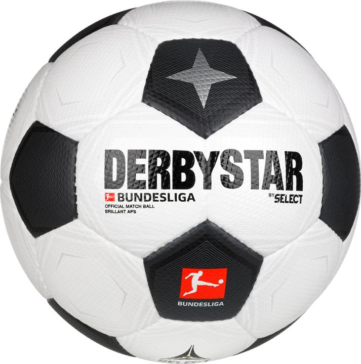 Produktbild Derbystar Fussball Bundesliga Brillant APS Classic v23 weiss/schwarz/grau Gr. 5 (5)