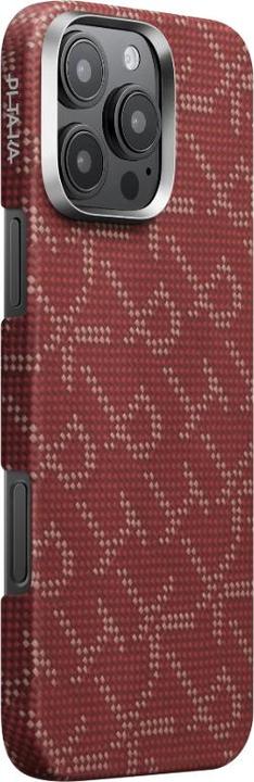 Actual product image Pitaka Tactile Woven Case PTK Red/Gold - iPhone 16 Pro (Apple iPhone 16 Pro)