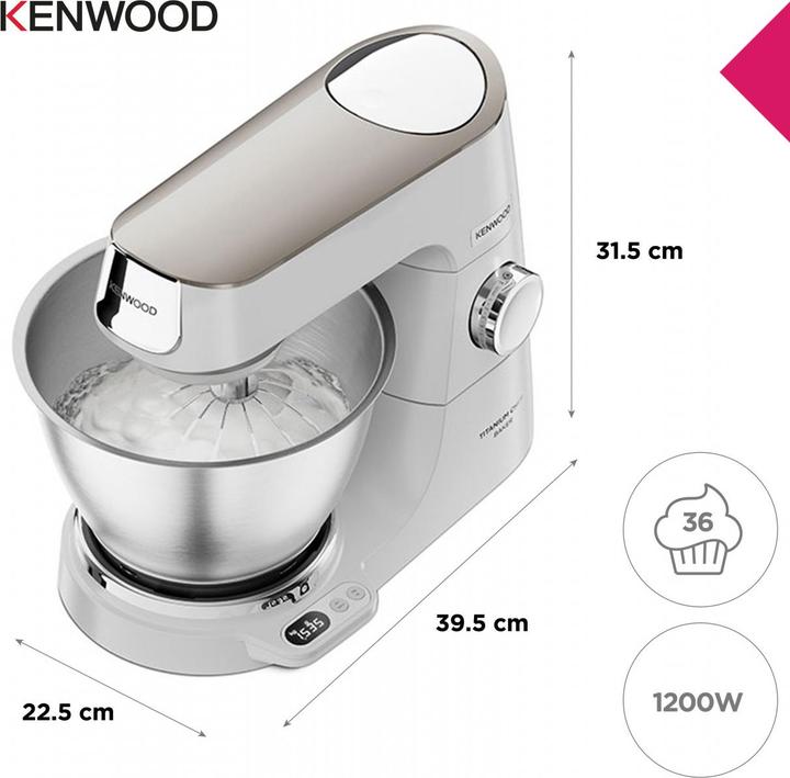 Image du produit Kenwood Chef Baker en titane (1200 W)