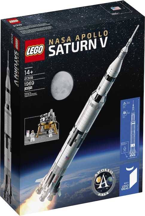 LEGO NASA Apollo 11 Saturn V (21309, LEGO Ideas, LEGO Seltene Sets)