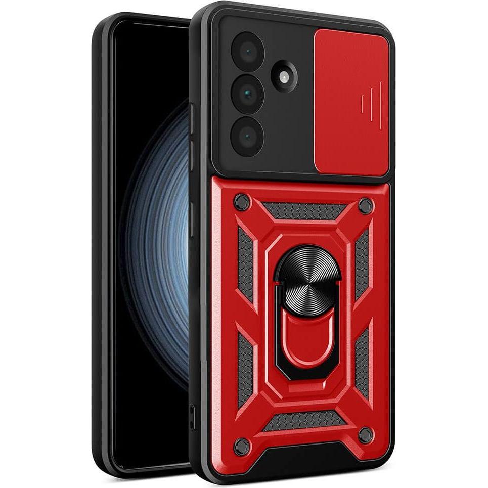 Cover-Discount Galaxy A56 5G - Armor Case mit Kickstand (Samsung Galaxy A56), Smartphone Hülle, Rot
