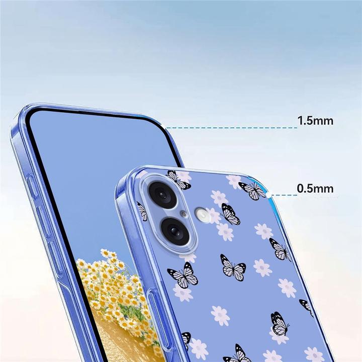 Immagine prodotto Cover-Discount iPhone 17 - Silikon Gummi Hülle Blumen (Apple iPhone 17)