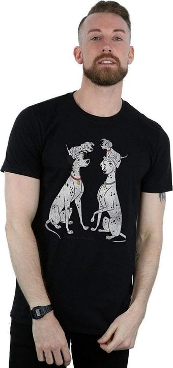 Actual product image 101 Dalmatians Mens Pongo And Perdita Cotton T-Shirt (XL)