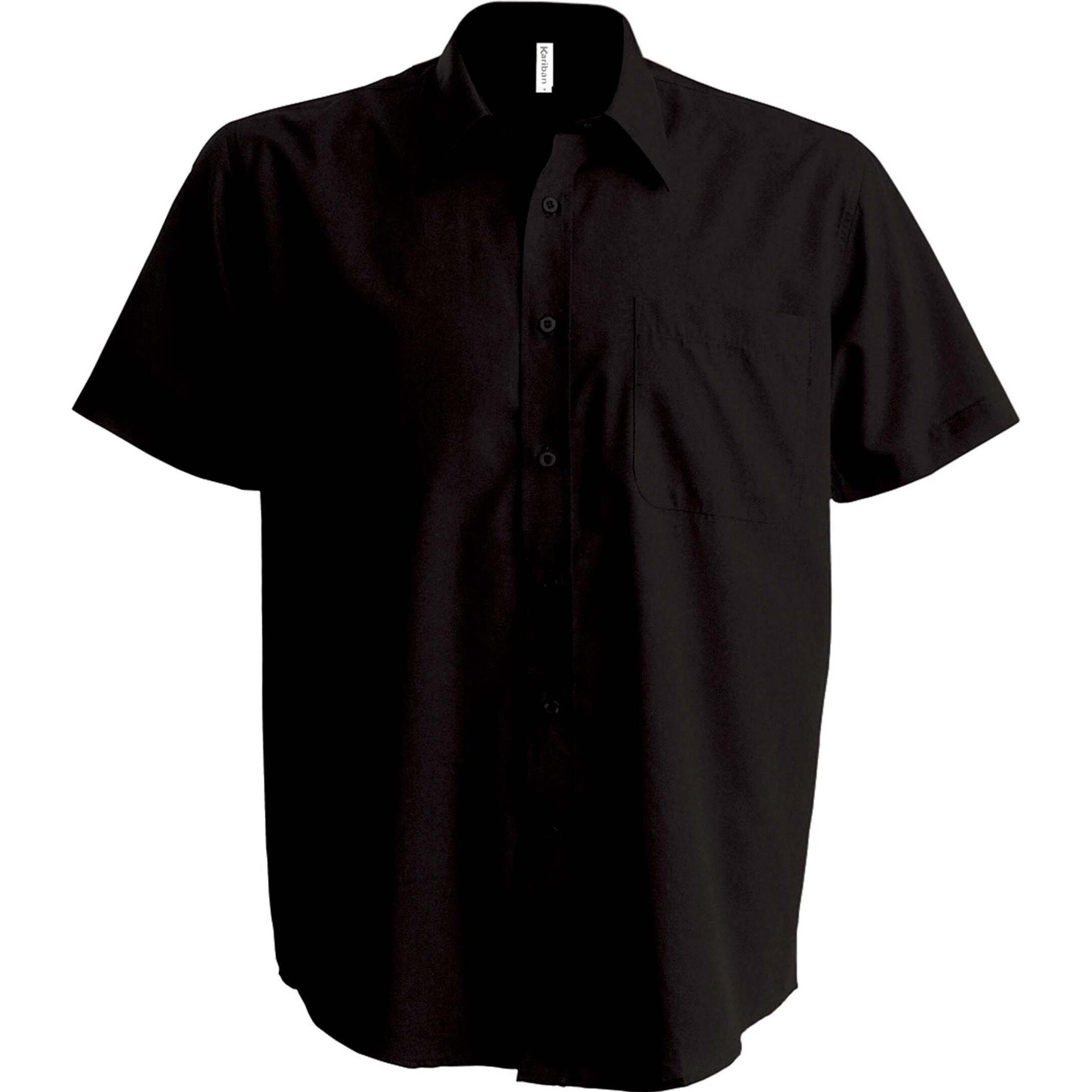 Thumbnail - Kariban, Herren, Hemd, kurzarmhemd aces, Schwarz, (4XL)