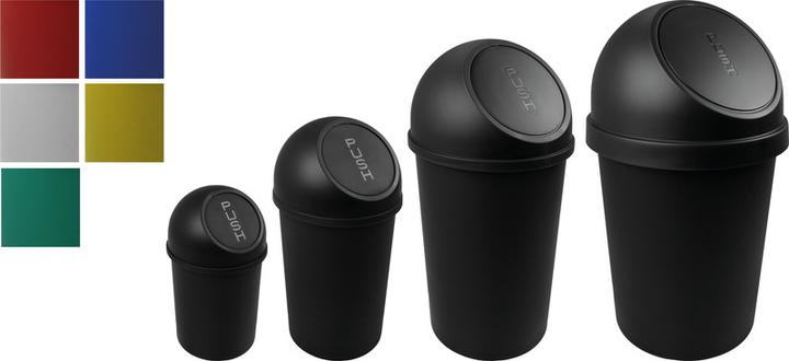 Actual product image Helit Push waste bin made of plastic (13 l)