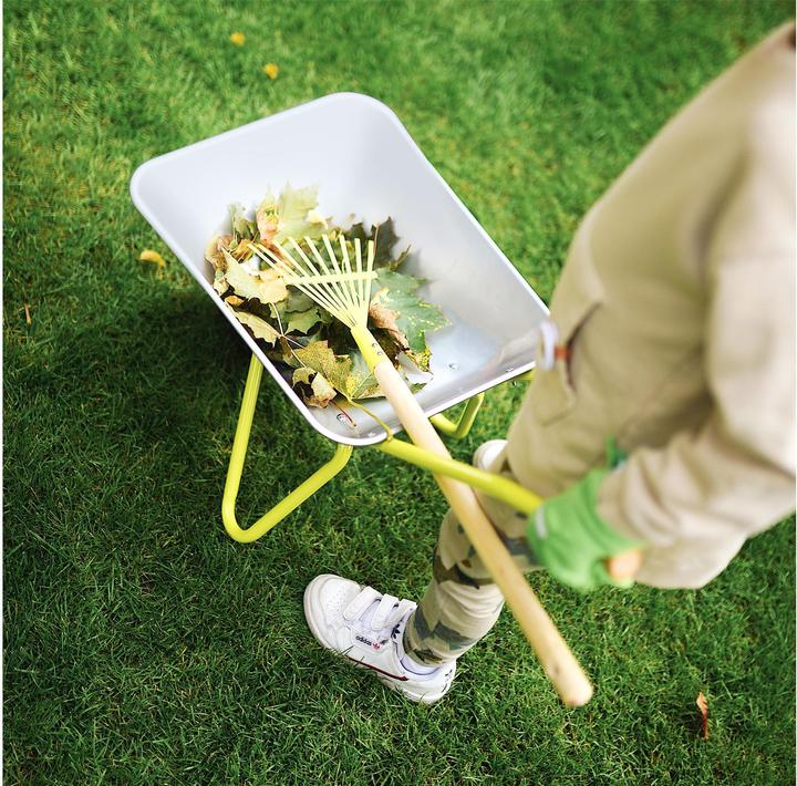 Actual product image small foot Wheelbarrow with garden tools