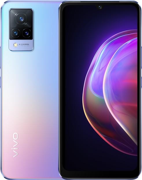 Actual product image Vivo V21 5G (128 GB, Sunset Dazzle, 6.44", Hybrid Dual SIM, 64 Mpx, 5G)