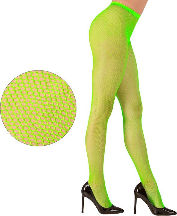 Produktbild Widmann Neon Grüne Netzstrumpfhose