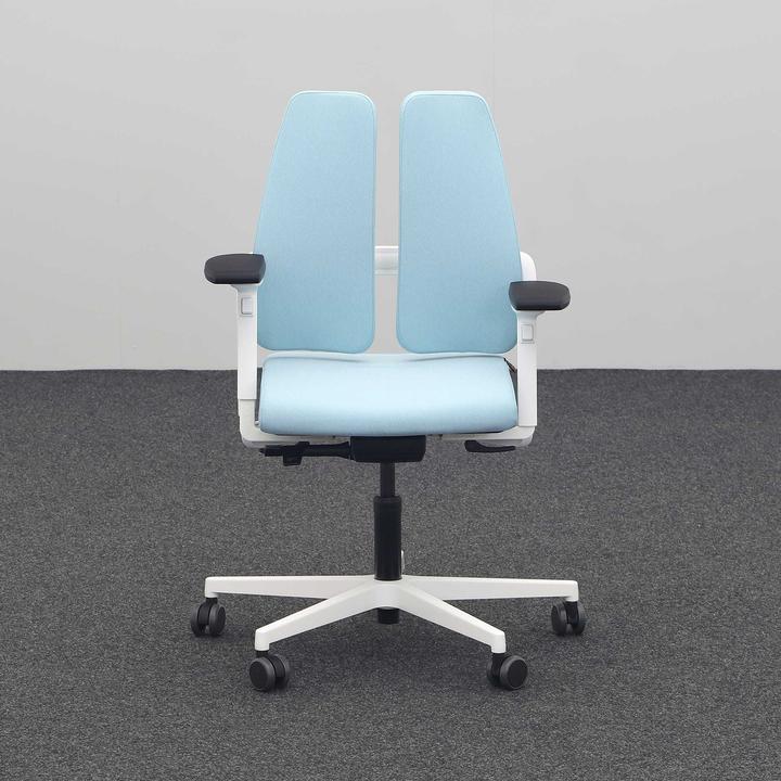 Produktbild Sitag Bürostuhl SitagXilium DuoBack swissmade ergonomisch mit 4D Armlehnen, Blau, Neu (46 - 60 cm)