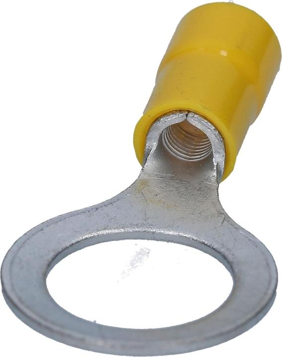 Actual product image Kalitec 50 pieces Cembre GF-M10 ring cable lug insulated M10 yellow 4-6 mm² I Industrial quality