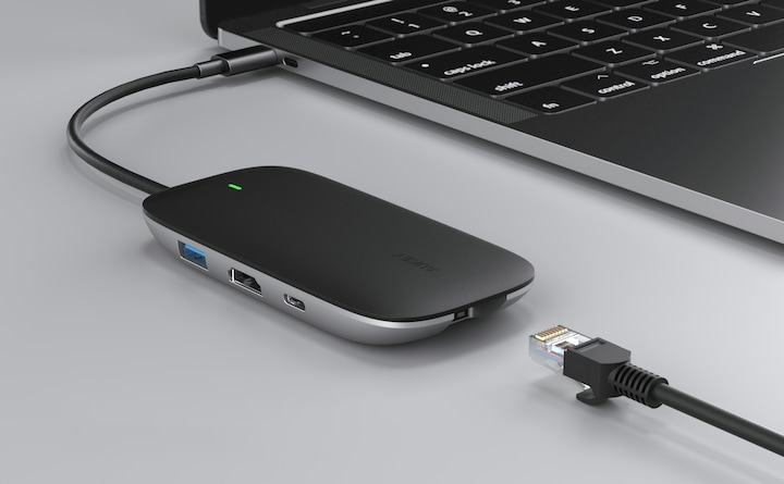 Produktbild Aukey I/O-HUB USB3 3PORT CB-C71/LLTSN1001018 (USB-C, 8 Ports)