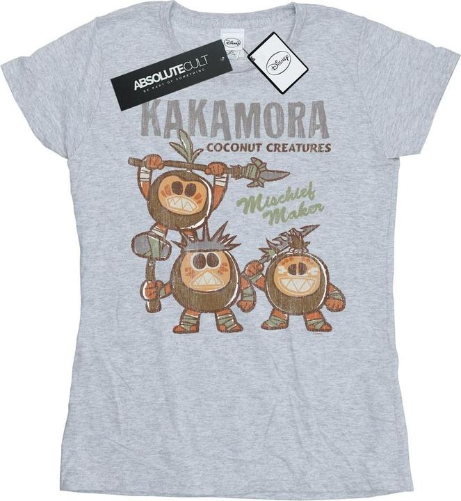 Actual product image Disney Womens/Ladies Moana Kakamora Mischief Maker Cotton T-Shirt (M)