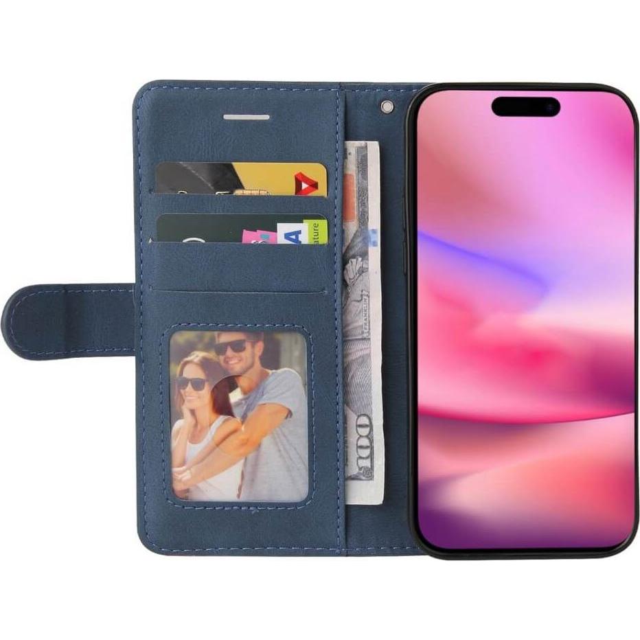 Thumbnail - Cover-Discount iPhone 16 - Zweifarbige Etui Hülle (Apple iPhone 16), Smartphone Hülle, Blau