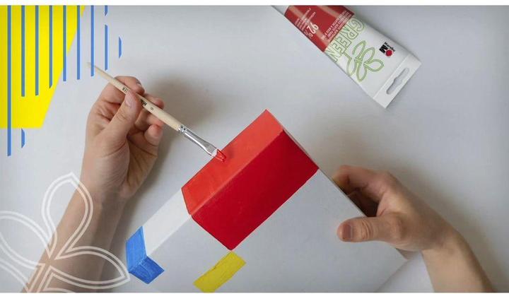 Actual product image Marabu Craft Paint Alkyd Paint Green Light Red, 100 ml (100 ml)